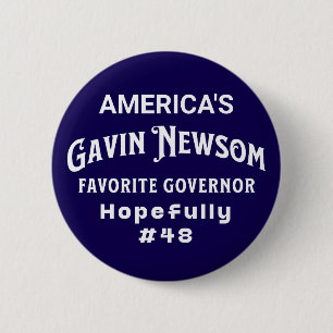 Amerikansk favoritguvernör #48 Gavin Newsom Knapp