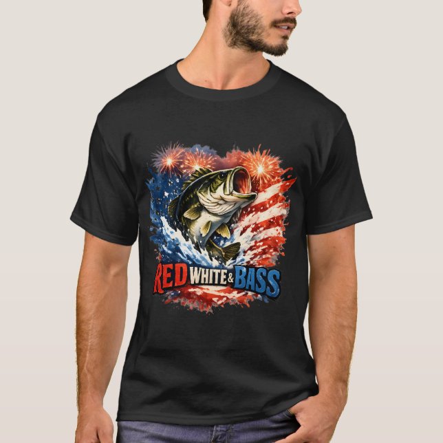 Amerikansk fiskedräkt USA T Shirt (Framsida)