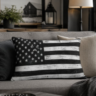 Amerikansk flagg accentkudde prydnadskudde