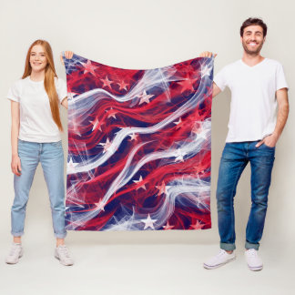Amerikansk flagg Anpassad fleecefilt