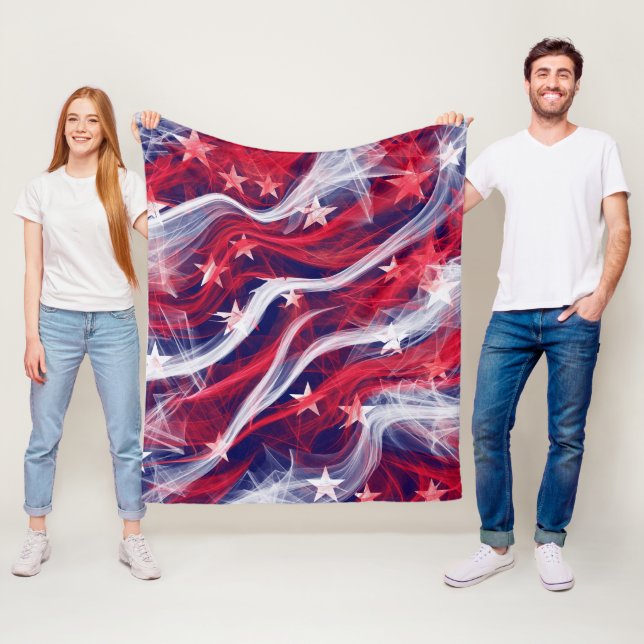 Amerikansk flagg Anpassad fleecefilt (På plats)
