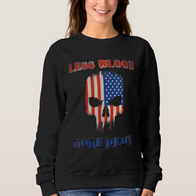Amerikansk flagg-ansikte t shirt (Framsida)