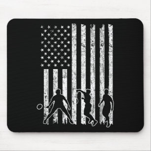 Amerikansk flagg badminton skjorta männen Usa flag Musmatta