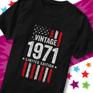 Amerikansk flagg begränsad upplaga stjärnor vintag t shirt