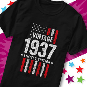 Amerikansk flagg begränsad upplaga stjärnor vintag t shirt