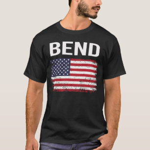 Amerikansk flagg böj t shirt
