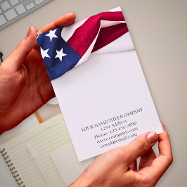 Amerikansk flagg bolagsnamn anteckningskort