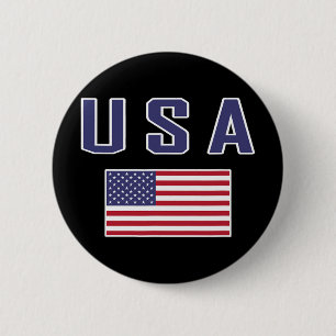 Amerikansk flagg Cool Patriotisk Usa flaggar Män K Knapp