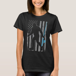 Amerikansk flagg fisk fiskare fiskare rolig B fisk T Shirt