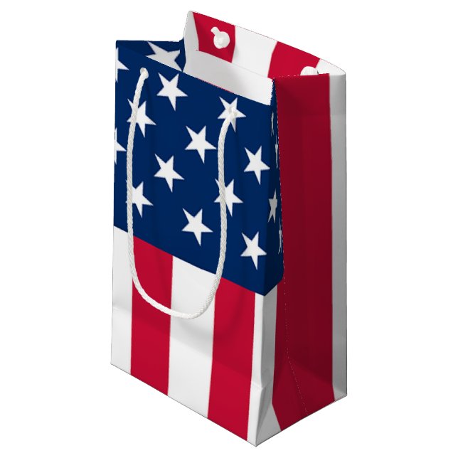 Amerikansk flagg-gåvpåse (Framsidan Vinklad)