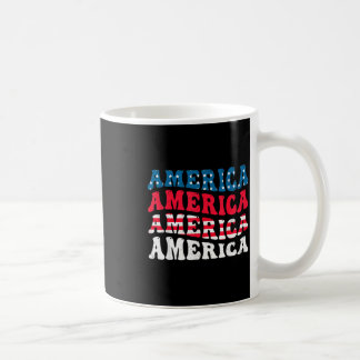 Amerikansk flagg grafik rolig 4 juli kaffemugg