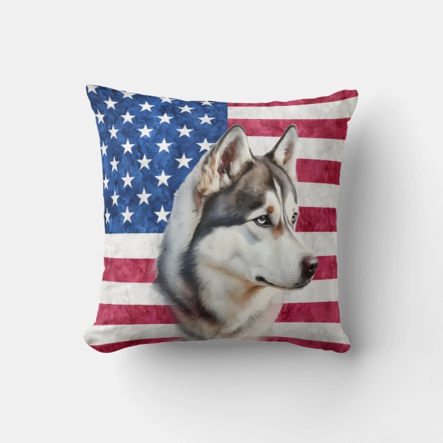 Amerikansk flagg gräns collie hunddjur kudde (Framsida)