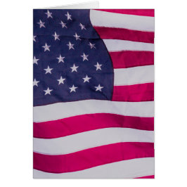 Amerikansk flagg hälsningskort