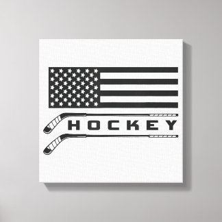 Amerikansk flagg Hockeykläder - Hockey Canvastryck