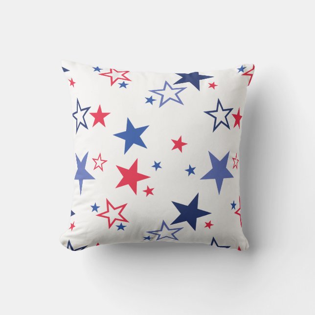 Amerikansk flagg-kastkudde kudde (Framsida)