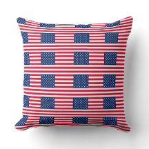 Amerikansk flagg-kastkudde – Patriotiska stjärnor