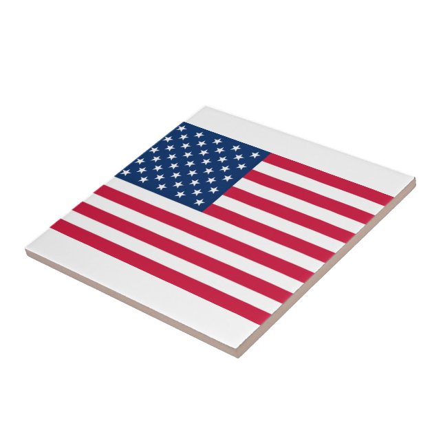 Amerikansk flagg keramisk platta Patriotisk Kakelplatta (Sidan)