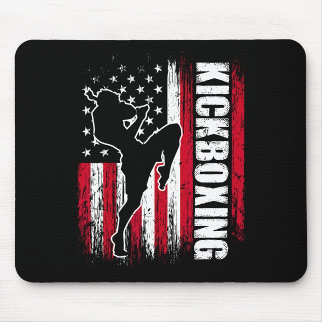 Amerikansk flagg kickboxning fighter kickboxare Ma Musmatta (Framsidan)