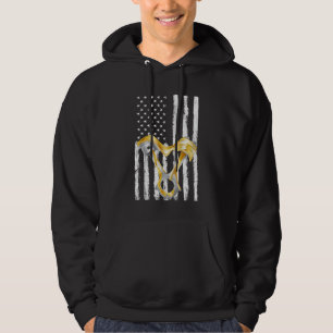 Amerikansk flagg kolvmaskinmuskelbil 8 hoodie