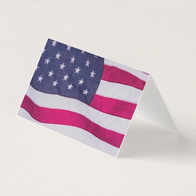 Amerikansk flagg kort (Framsida)