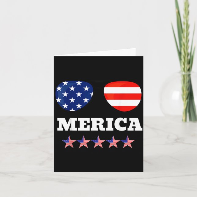 Amerikansk flagg män Självständighetsdagen design Kort (Framsida)