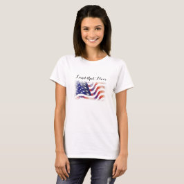 Amerikansk flagg Mark som jag älskar Patriotisk T- T Shirt