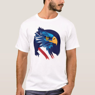 Amerikansk Flagg Örn Flagga T Shirt