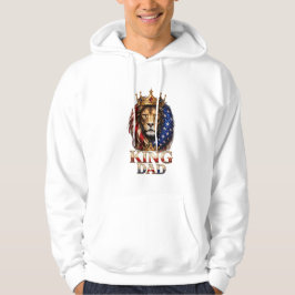 Amerikansk flagg Pappa Lejon  Hoodie