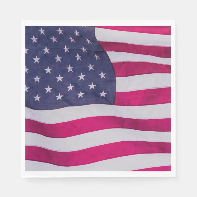 Amerikansk flagg pappersservett (Framsidan)