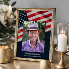 Amerikansk flagg patriotisk firande av livet poster