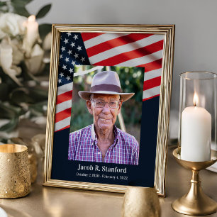Amerikansk flagg patriotisk firande av livet poster