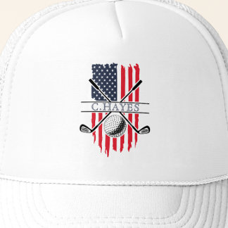 Amerikansk flagg patriotisk golfare keps