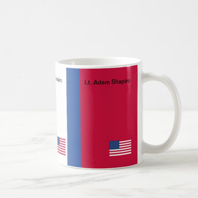 Amerikansk flagg patriotisk  kaffemugg (Höger)
