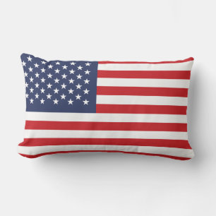 Amerikansk flagg patriotisk lumbarkudde