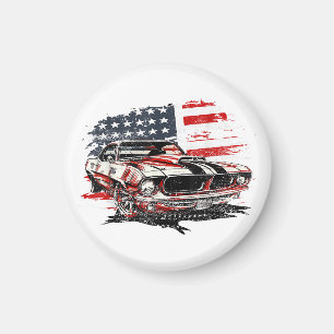 Amerikansk flagg patriotisk magnet