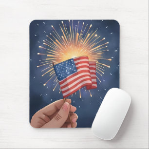 Amerikansk flagg patriotisk musmatta