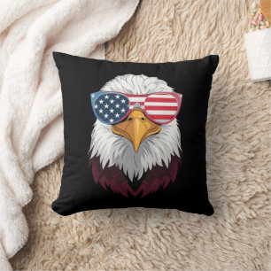 Amerikansk flagg patriotisk örn 4 juli kudde