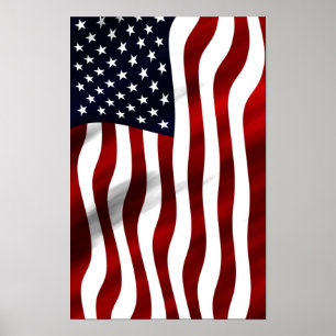 Amerikansk flagg patriotisk självständighetsdag poster