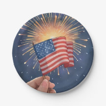 Amerikansk flagg patriotiska parti