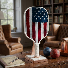 Amerikansk flagg Pickleball-paddle