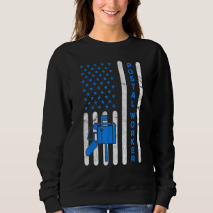 Amerikansk flagg postarbetare leverans brevbärare t shirt