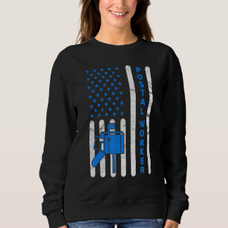Amerikansk flagg postarbetare leverans brevbärare t shirt