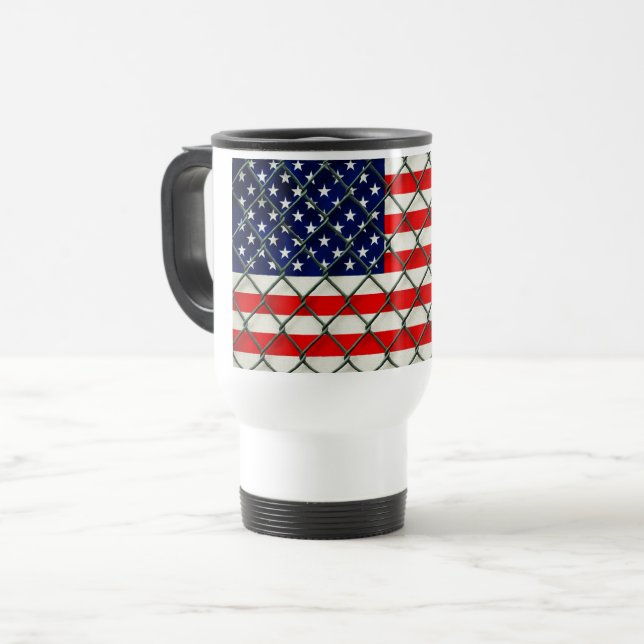 Amerikansk flagg-resa  resemugg (Framsida vänster)