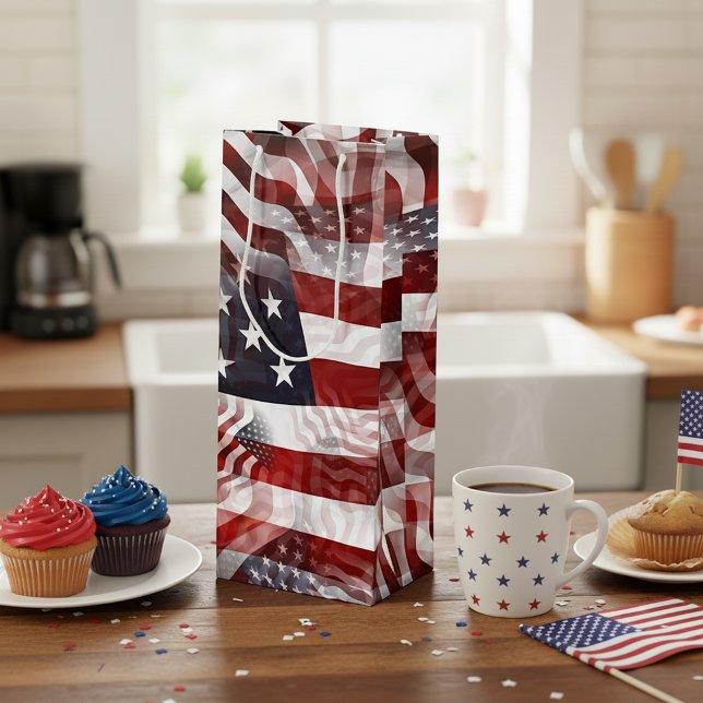 Amerikansk flagg Röd Vit Blå Ränder Stjärnor Mönst (Skapare uppladdad)