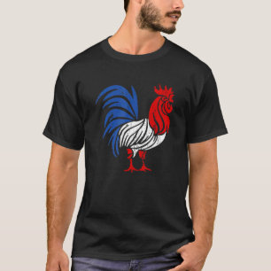 Amerikansk flagg Rooster Kyckling 4 juli T Shirt
