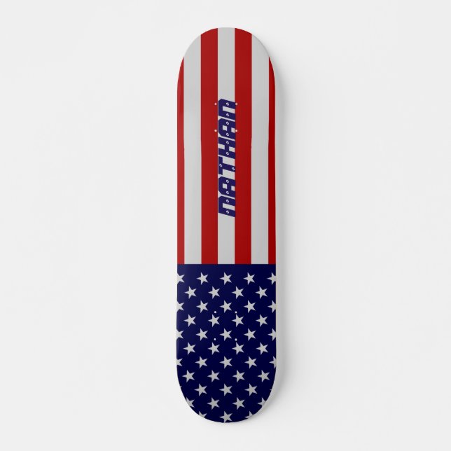 Amerikansk flagg skateboard bräda 21,5 cm (Framsida)