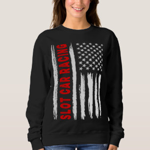 Amerikansk flagg Slot Car Racing USA Män Kvinnor U T Shirt