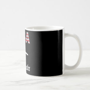 Amerikansk flagg Super Bike Moto Gp Självständighe Kaffemugg