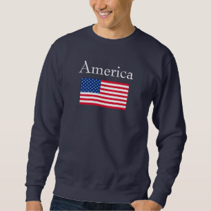 Amerikansk flagg sweatshirt