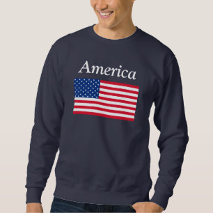 Amerikansk flagg sweatshirt